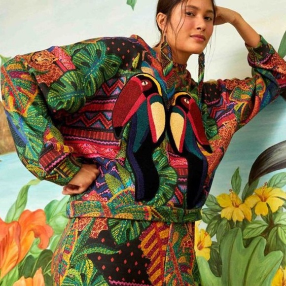 FARM Rio Tops - Farm Rio Frescor Tropical Toucan sweatshirt